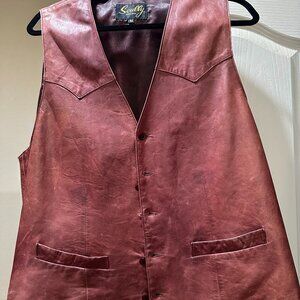 Scully Men’s Genuine Leather Western Vest – Size 46
